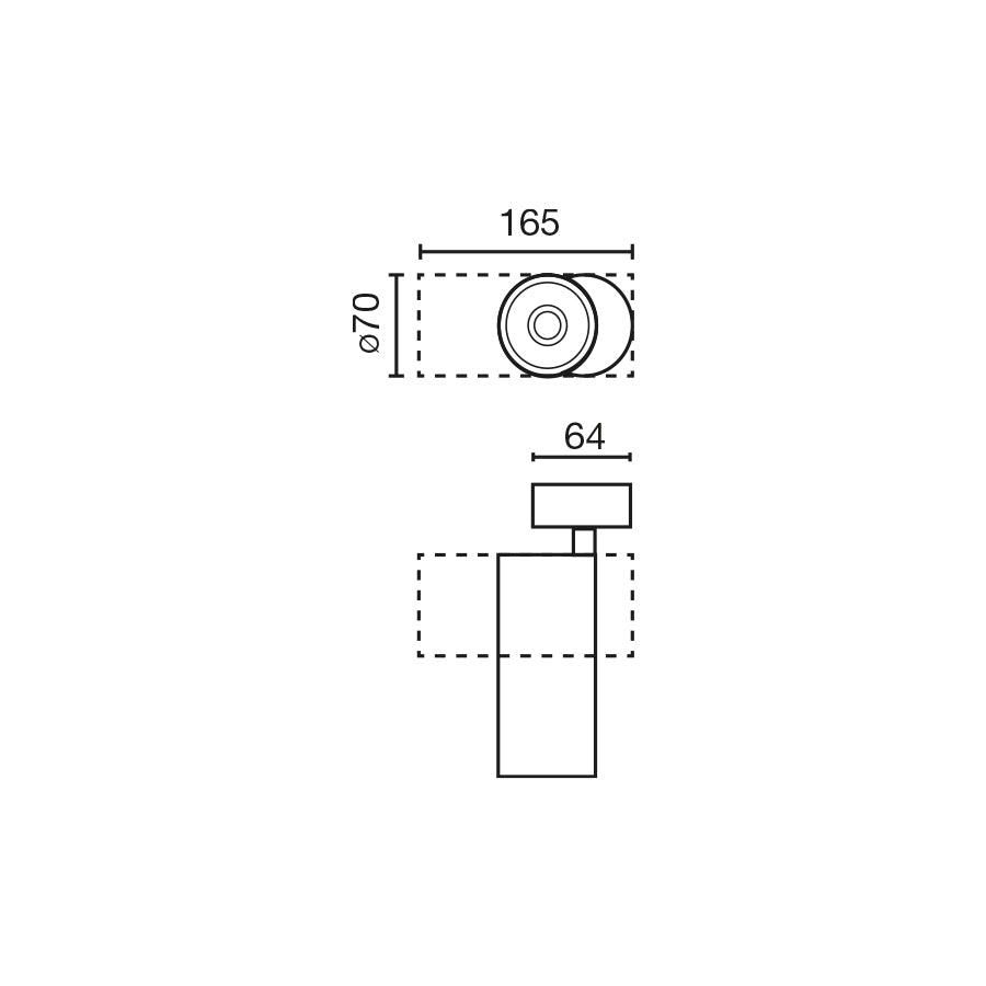 FOST SURFACE Must projektor Ø70 28W 24° 2700K CRI90