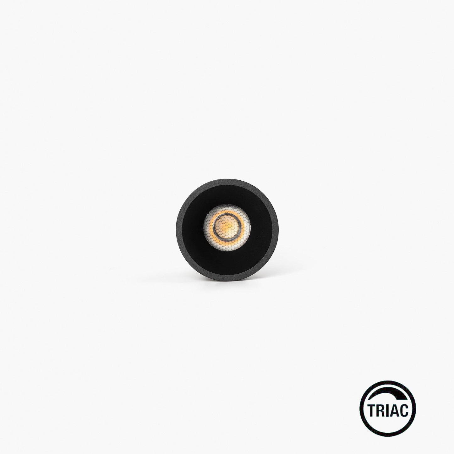 TULIPA SIM Black recessed downlight IP65 10W 36° 3000K CRI90 TRIAC