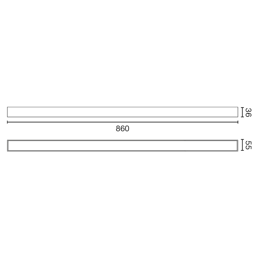 VIA EVO recessed 860 20W 3000K black