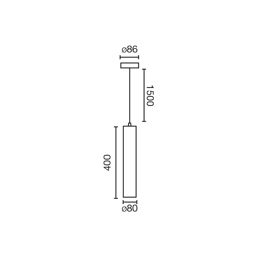 FOST RIPATS Must Ø80 28W 3000K 24° 3000K CRI90
