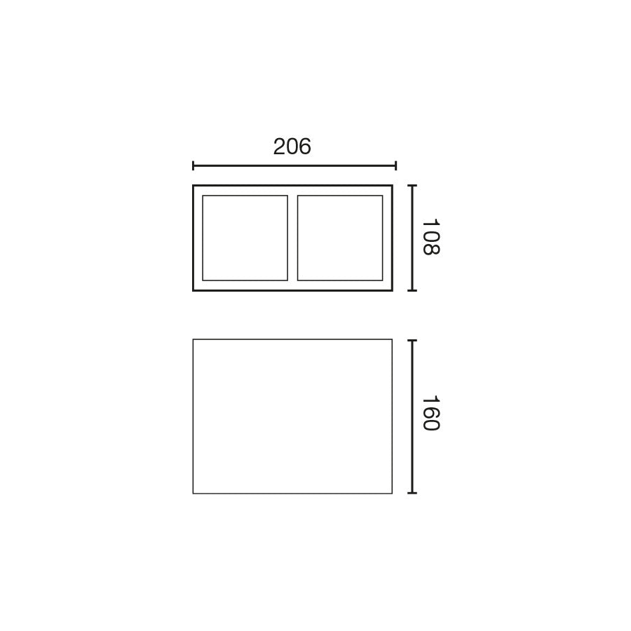 PODIUM Surface housing white 2L