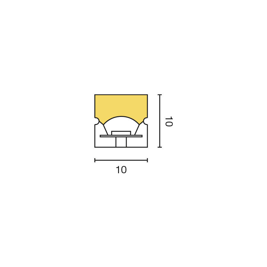 Horisontaalne painduv LED-riba IP67 3000K