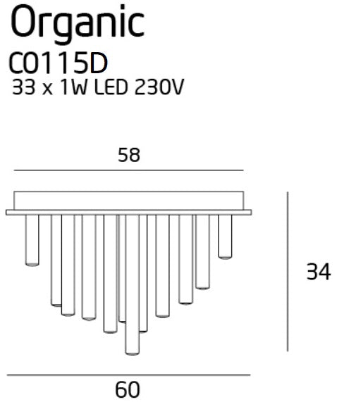 Maxlight C0115D Organic 60cm