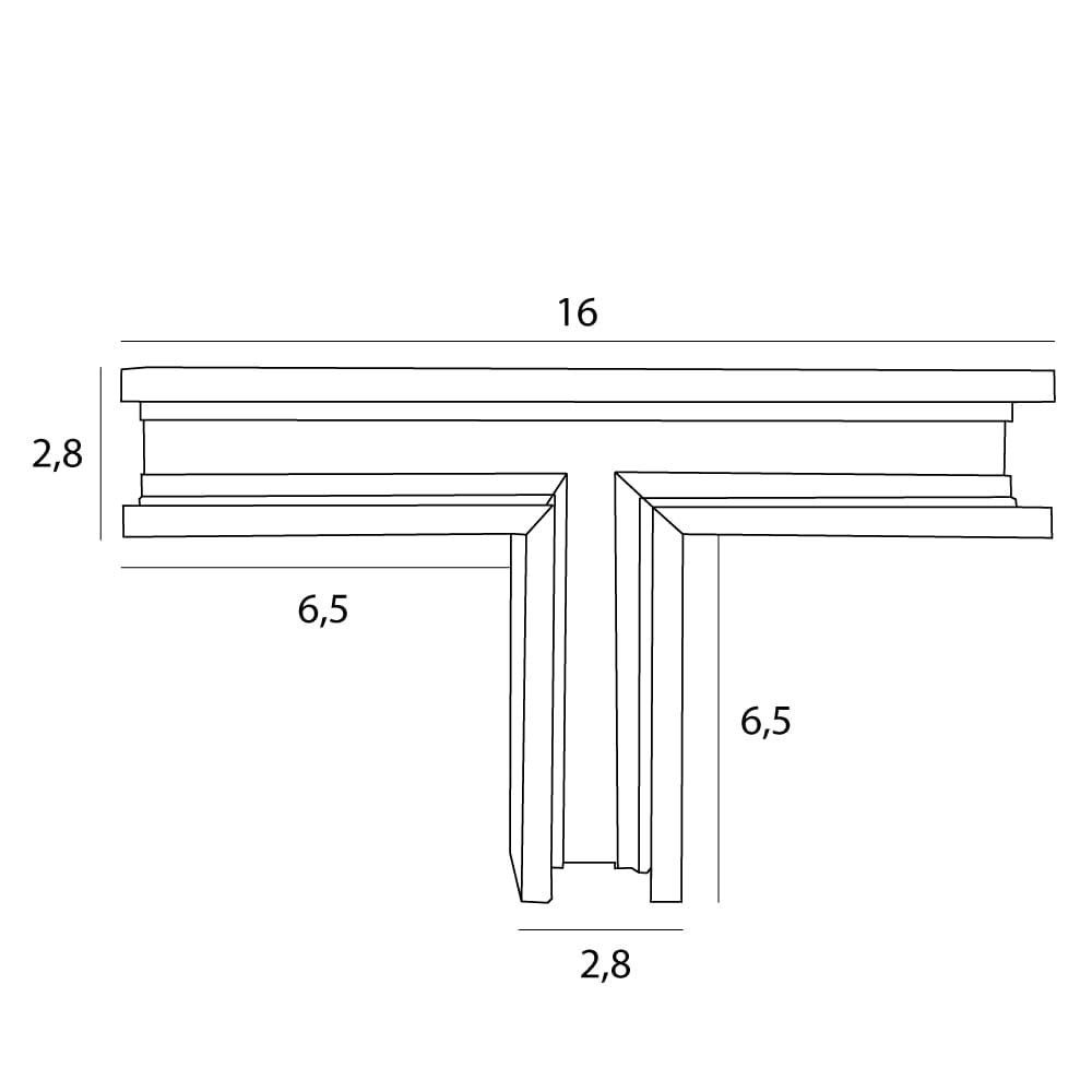 Maxlight MT0032 Magnetic T-junction low-profile surface track for MT0028/MT0029