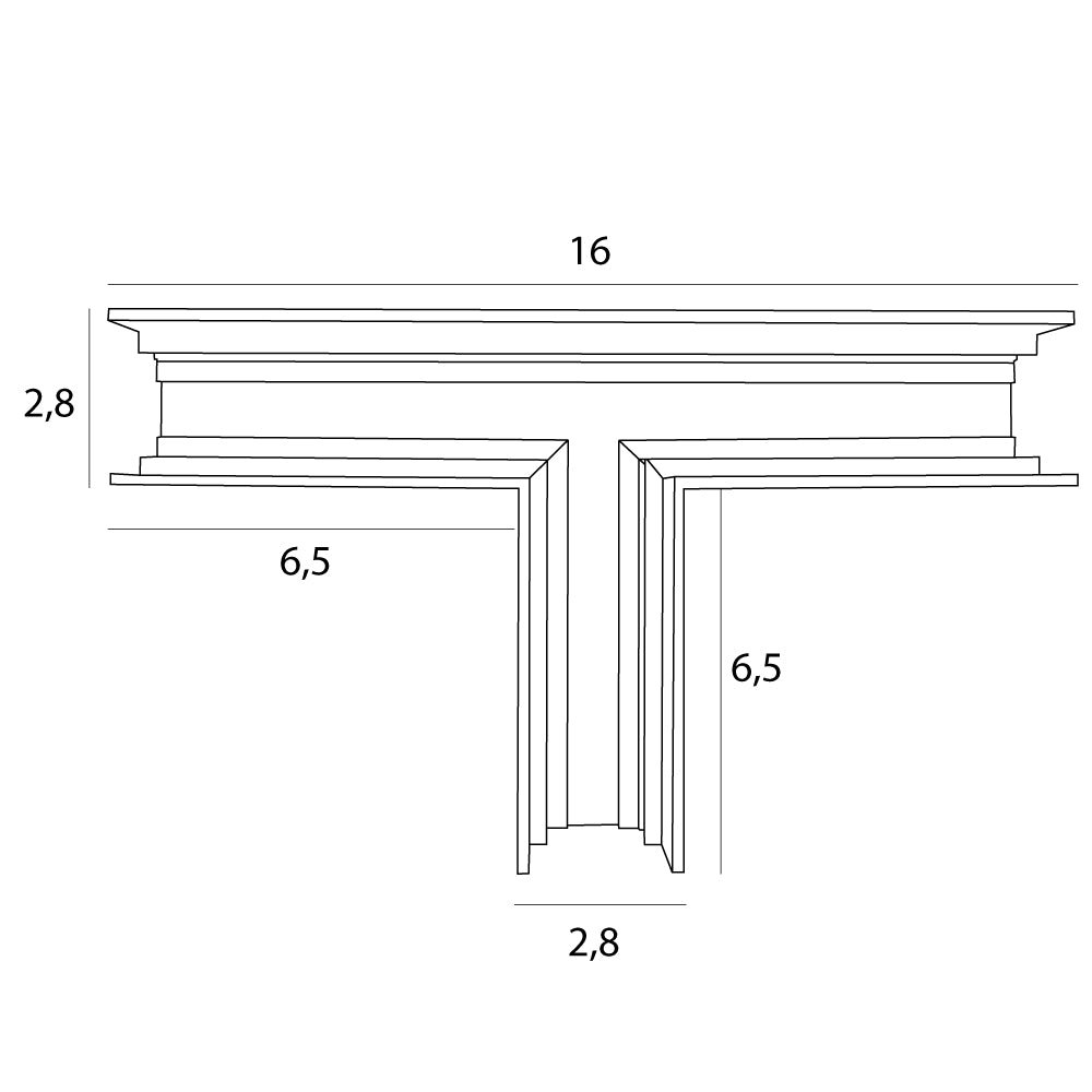 Maxlight MT0015 Magnetic T-junction high-profile surface track for MT0001/MT0002