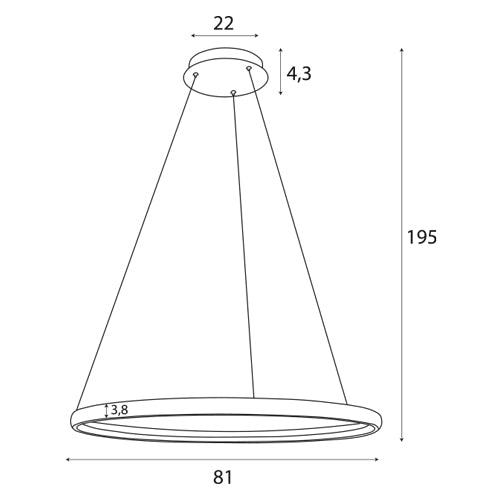 Maxlight P0557 Qled kaukosäätimellä