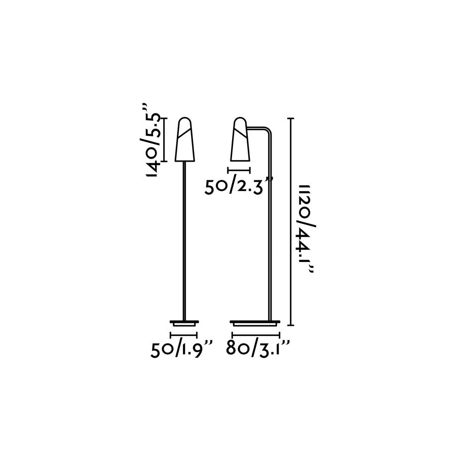 LAO LAMPARA DE PIE NEGRO LED 4W 3000K