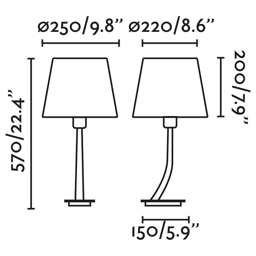 REM Old gold/beige table lamp