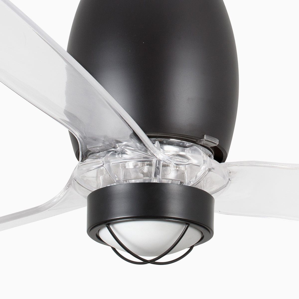 Eterfan transparenter Deckenventilator mit Licht 1280mm