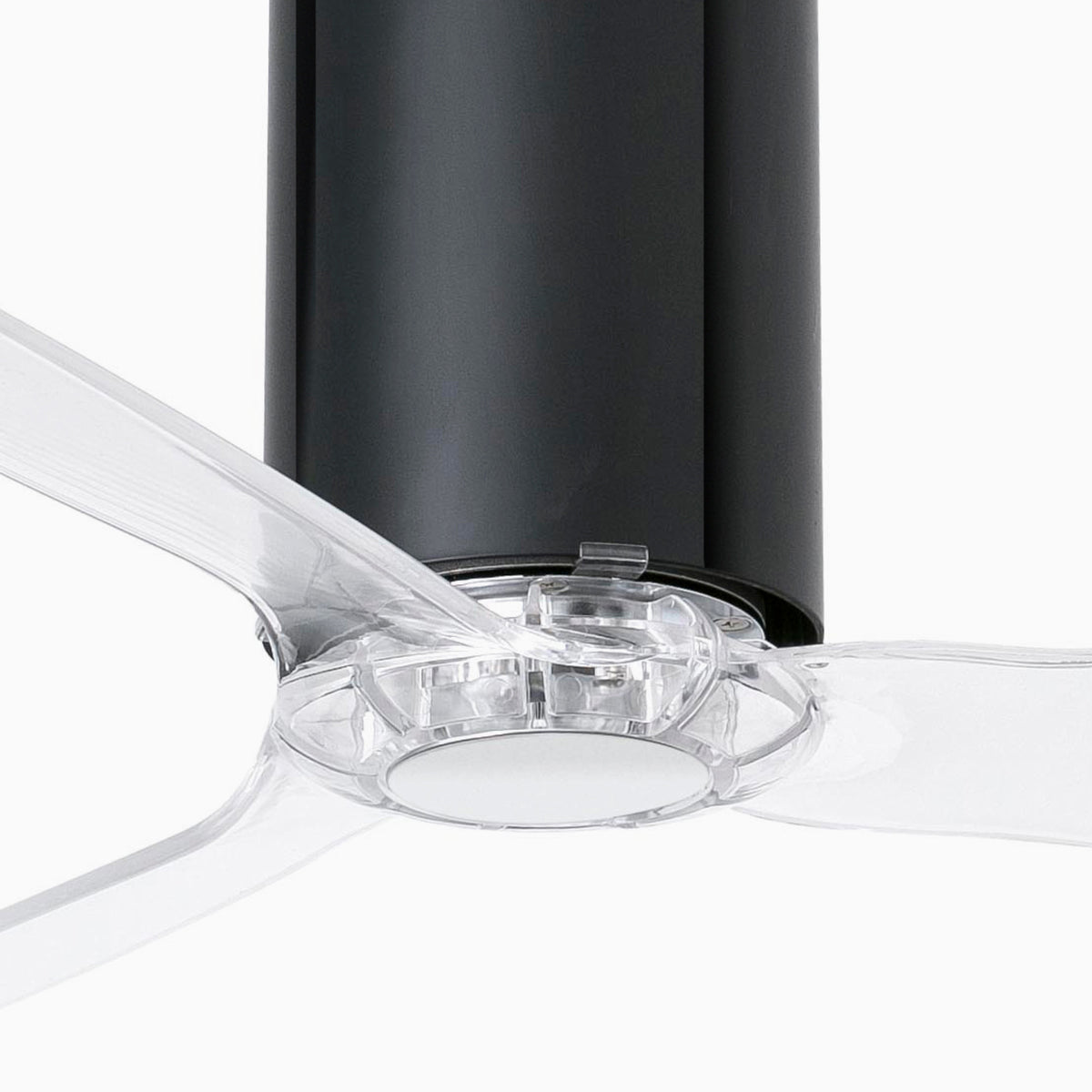 Deckenventilator ohne Licht MINI TUBE FAN Ø1280 MM GLÄNZEND SCHWARZ 3 BLÄTTER