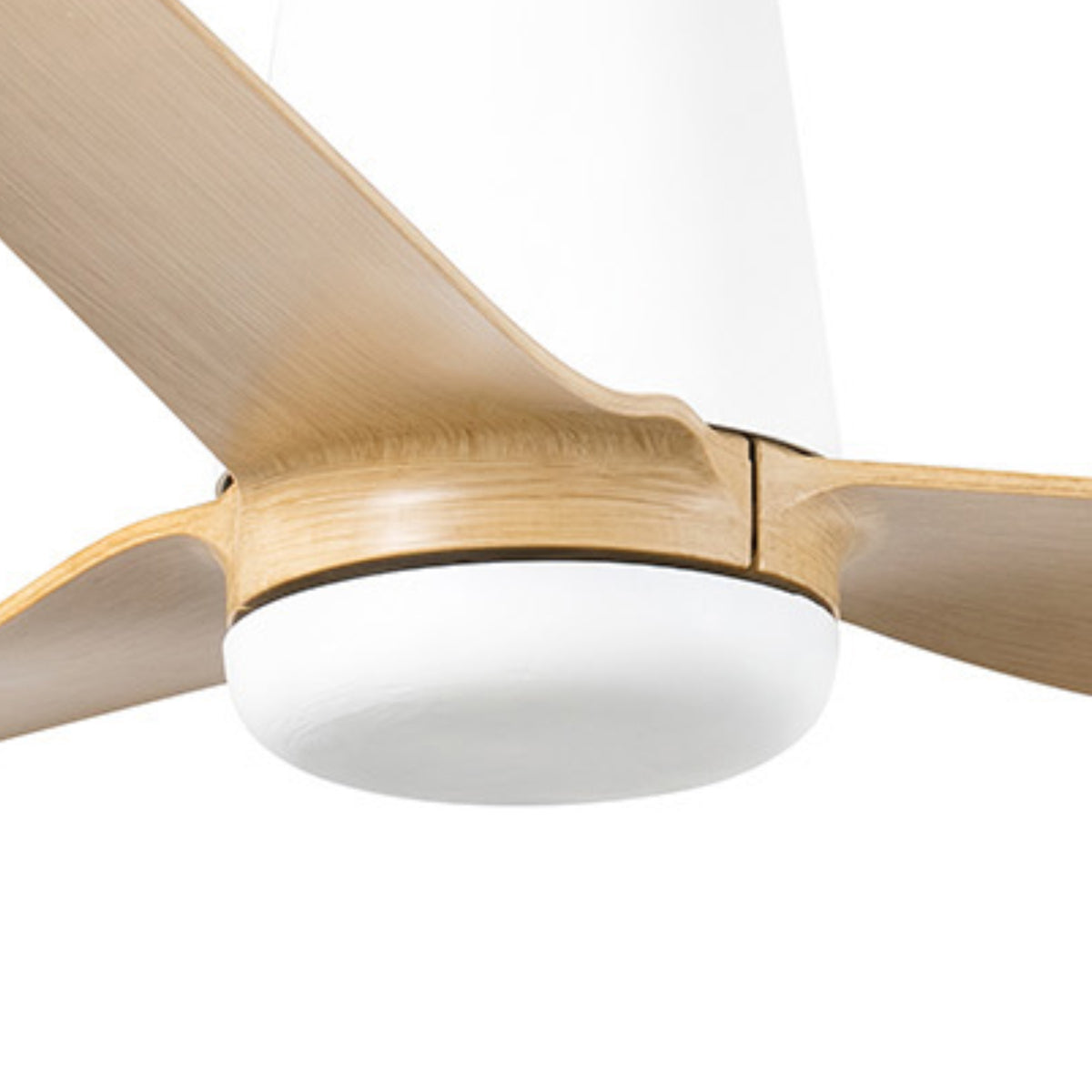 Deckenventilator ohne Licht PUNT TUB M Ø1300MM WEISS 3 Ahornflügel