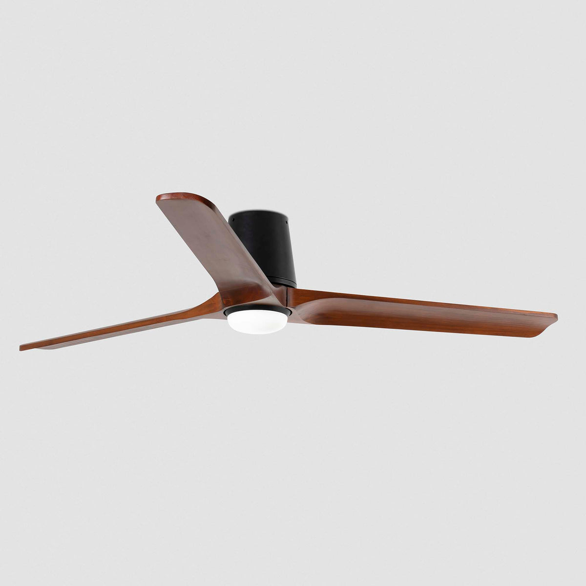 Kattotuuletin valolla HEYWOOD TUB L Ø1320MM MUSTA 3P PÄHKINÄ OSC 10W CCT