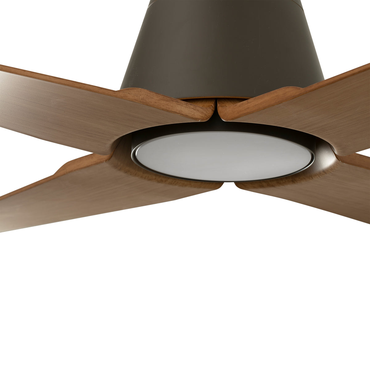Ventilador de techo con luz TYPHOON DC Ø1300 MARRÓN 4P ARCE IP44 19W 3000K