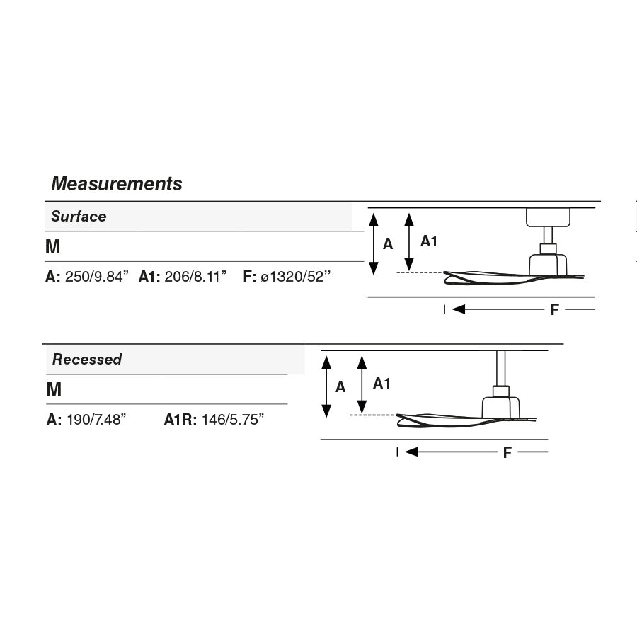 Klahvlüliti RECESSED M must/pähkel ventilaator seinakontroller must