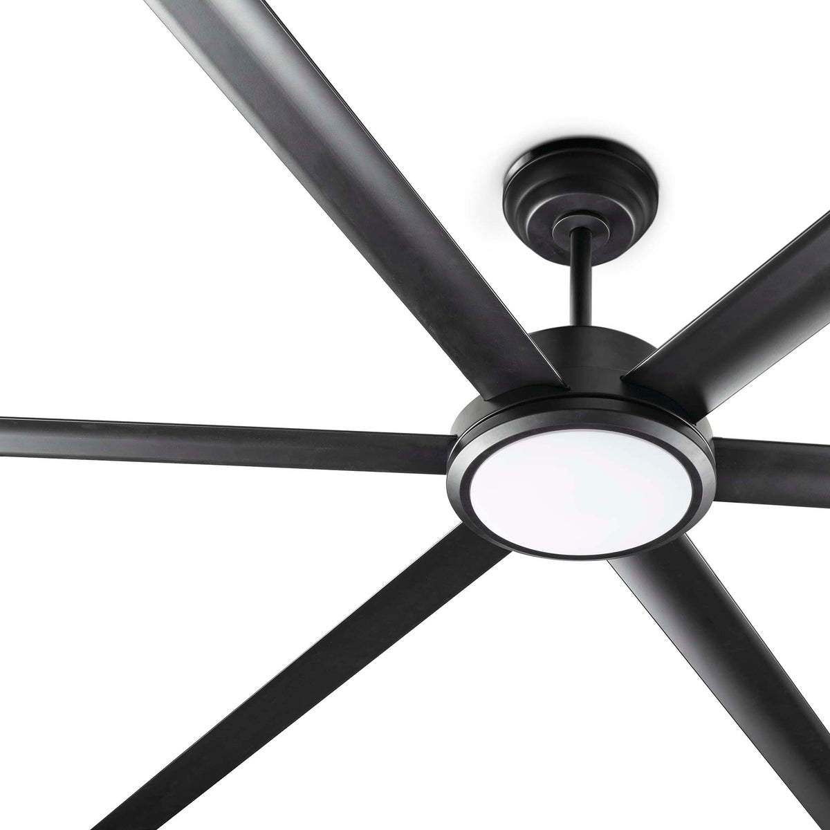 Takfläkt med belysning ROTTERDAM 20 XL Ø2000MM BLACK 6P 32W LED 3000K