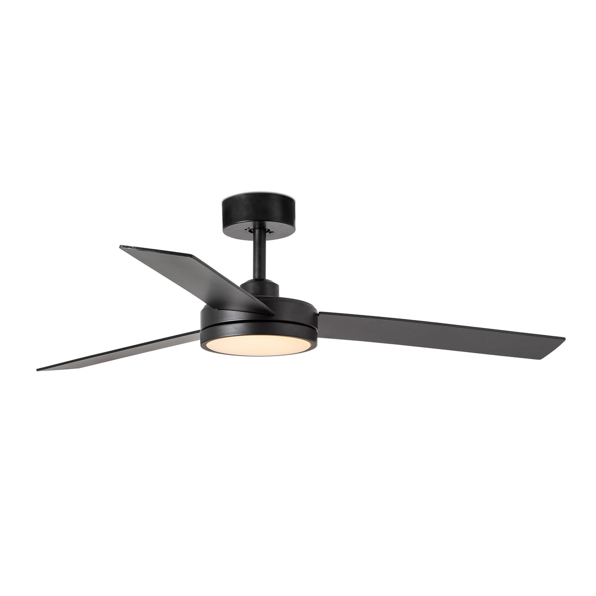 Takfläkt med belysning BARTH Ø1320 MM SVART 3 BLAD 24W
