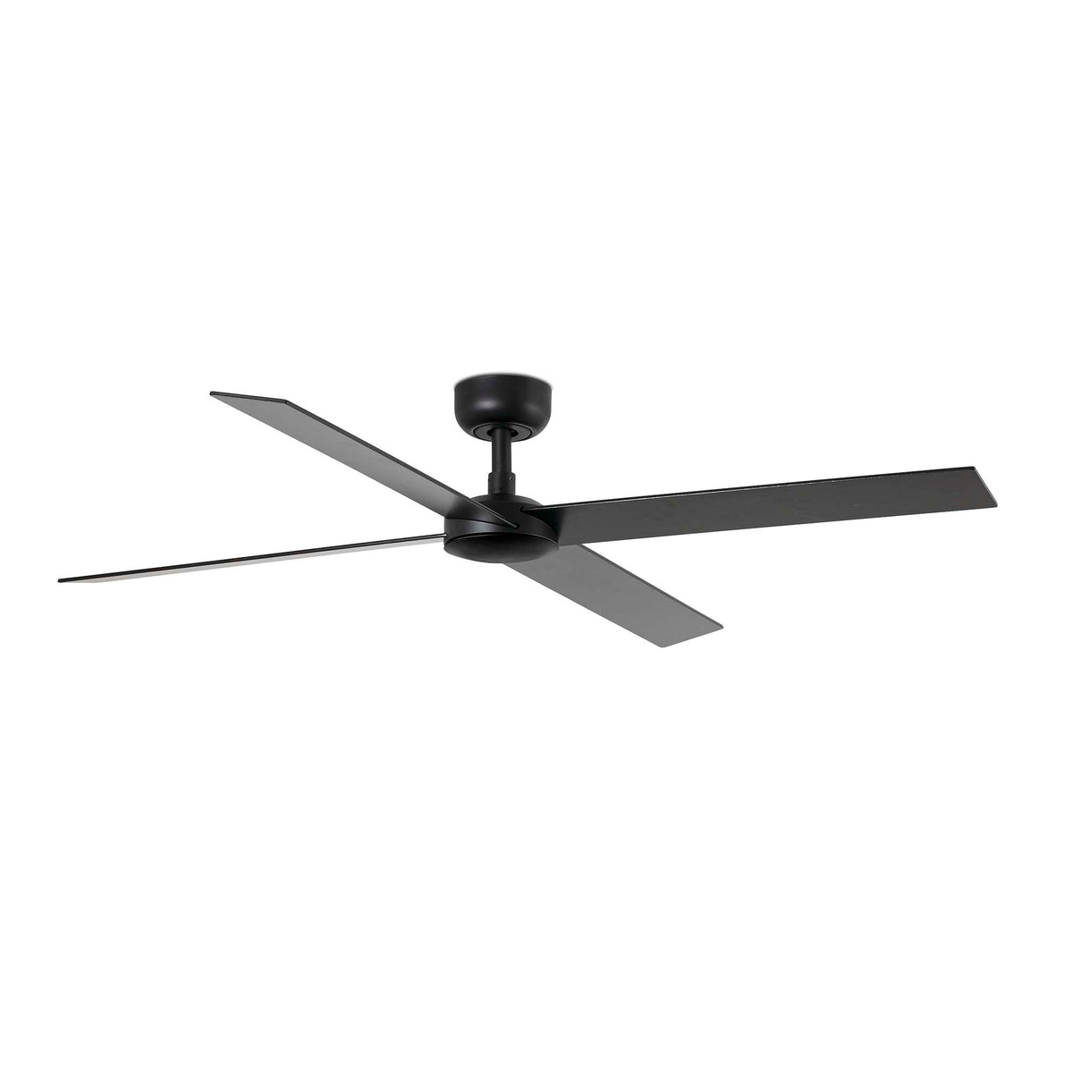 Deckenventilator ohne Licht RUDDER L 4 Ø1320MM BLACK 4 BLADES BLACK WALNUT