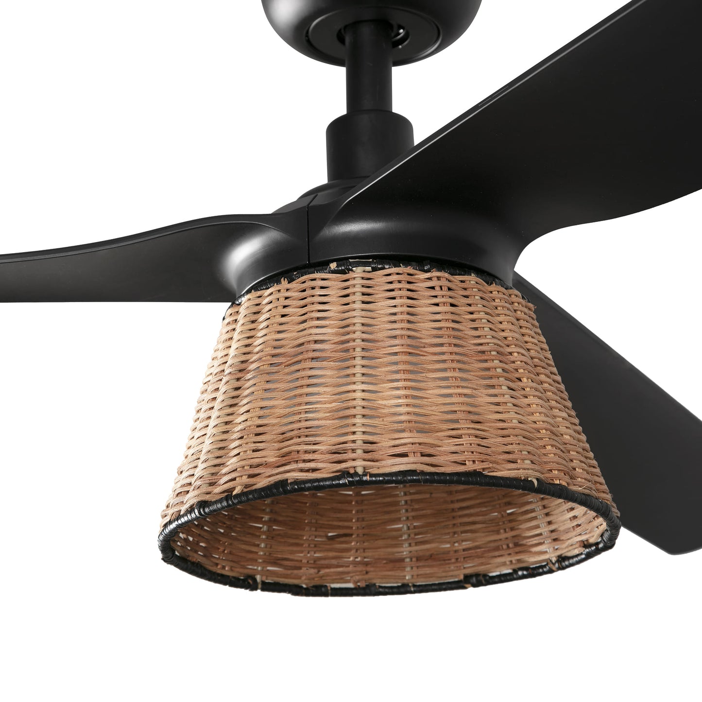 SUMBA 235 rotangist valgustikomplekt ventilaatoriga, LED lülitiga