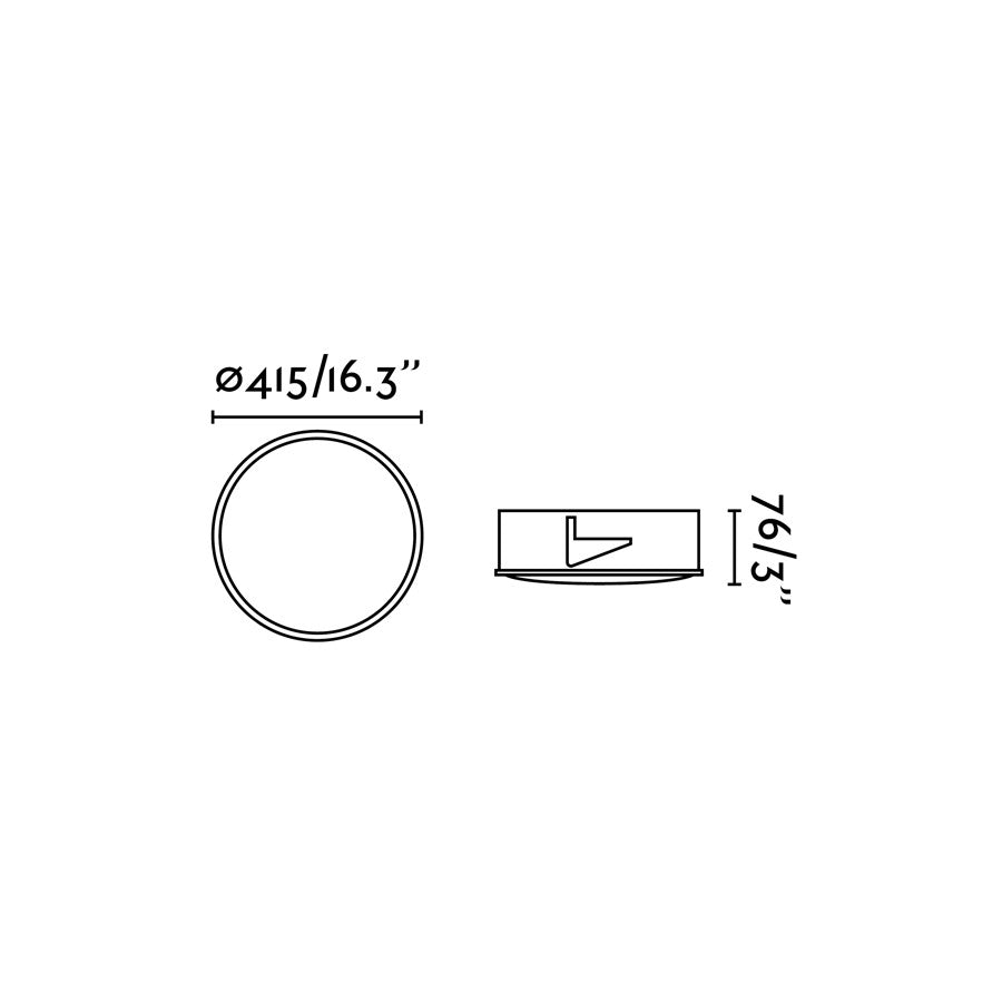 LUAN EMPOTRABLE BLANCO MATE LED 40W 3000K
