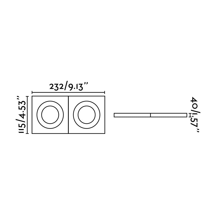 ARGON RCT White recessed lamp