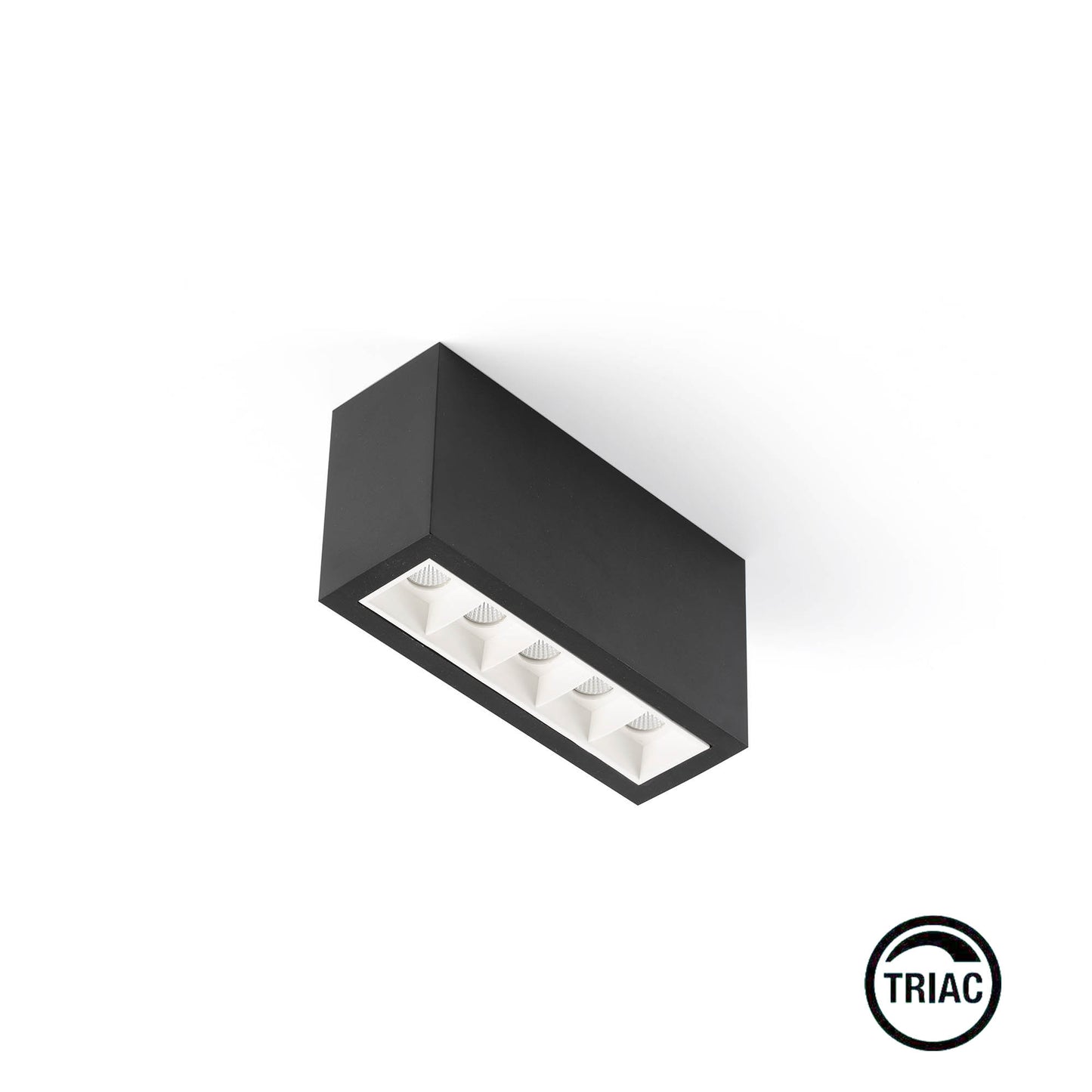 TROOP Süvisvalgusti 5x2W must-valge 36° 2700K CRI90 TRIAC