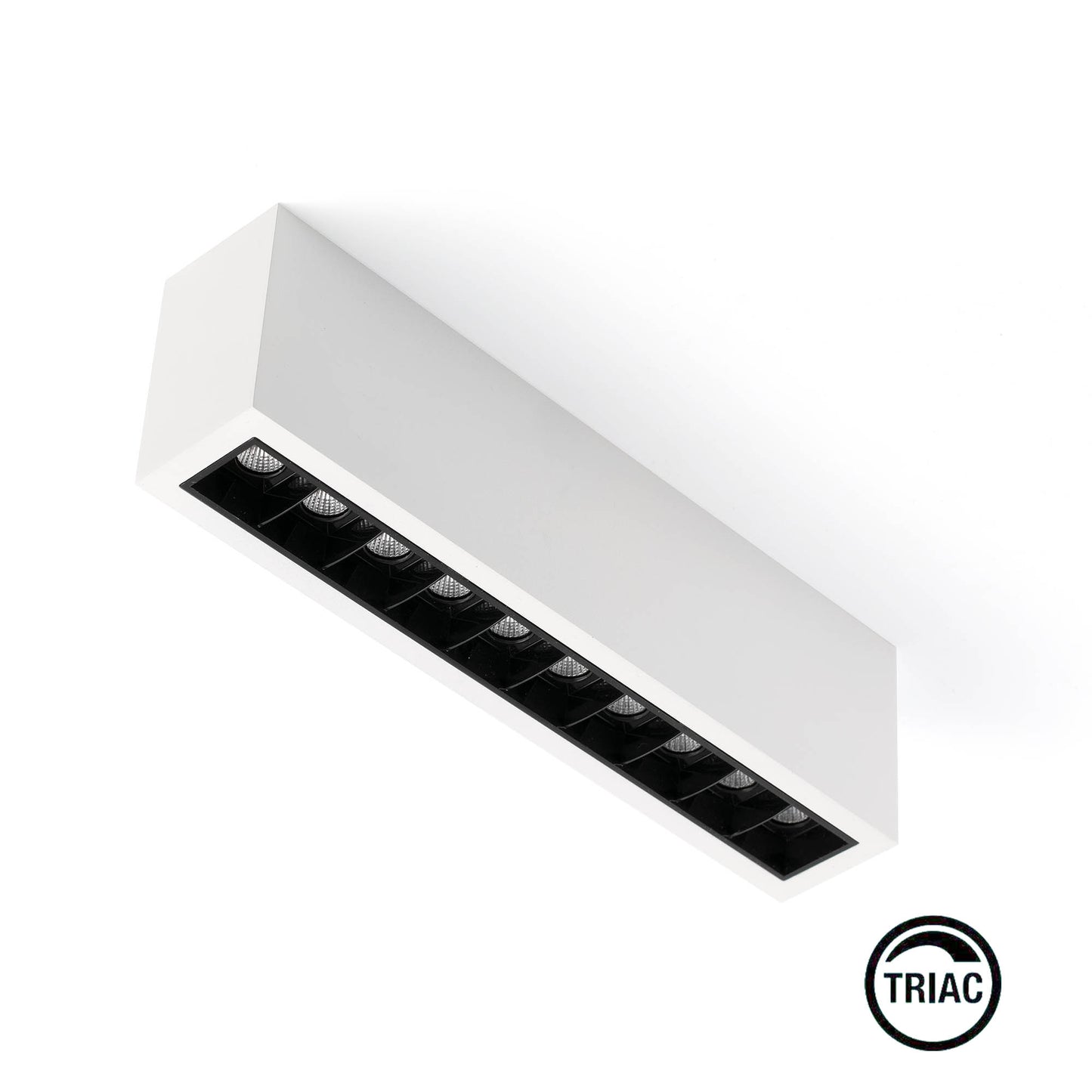 TROOP Süvisvalgusti 10x2W valge-must 36° 2700K CRI90 TRIAC