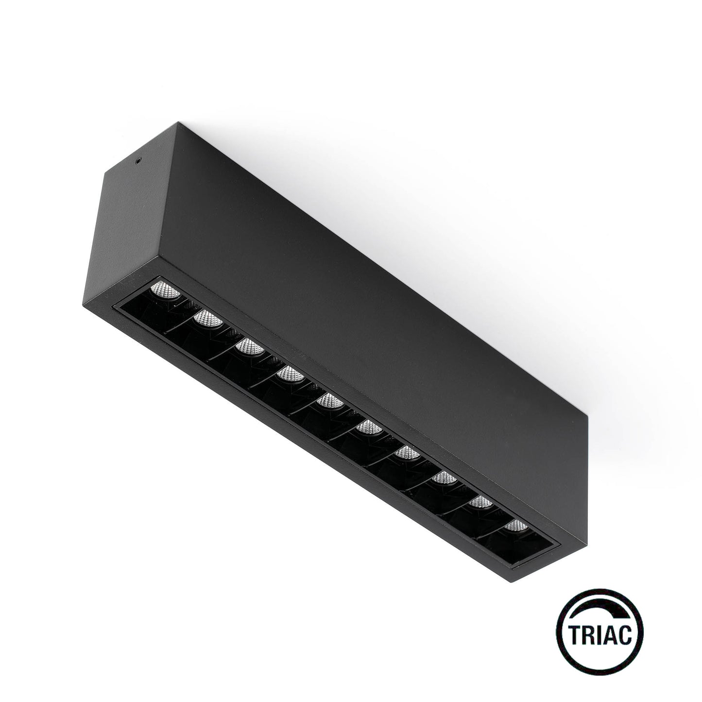 TROOP Superficie 10x2W black-black 48° 2700K CRI90 TRIAC