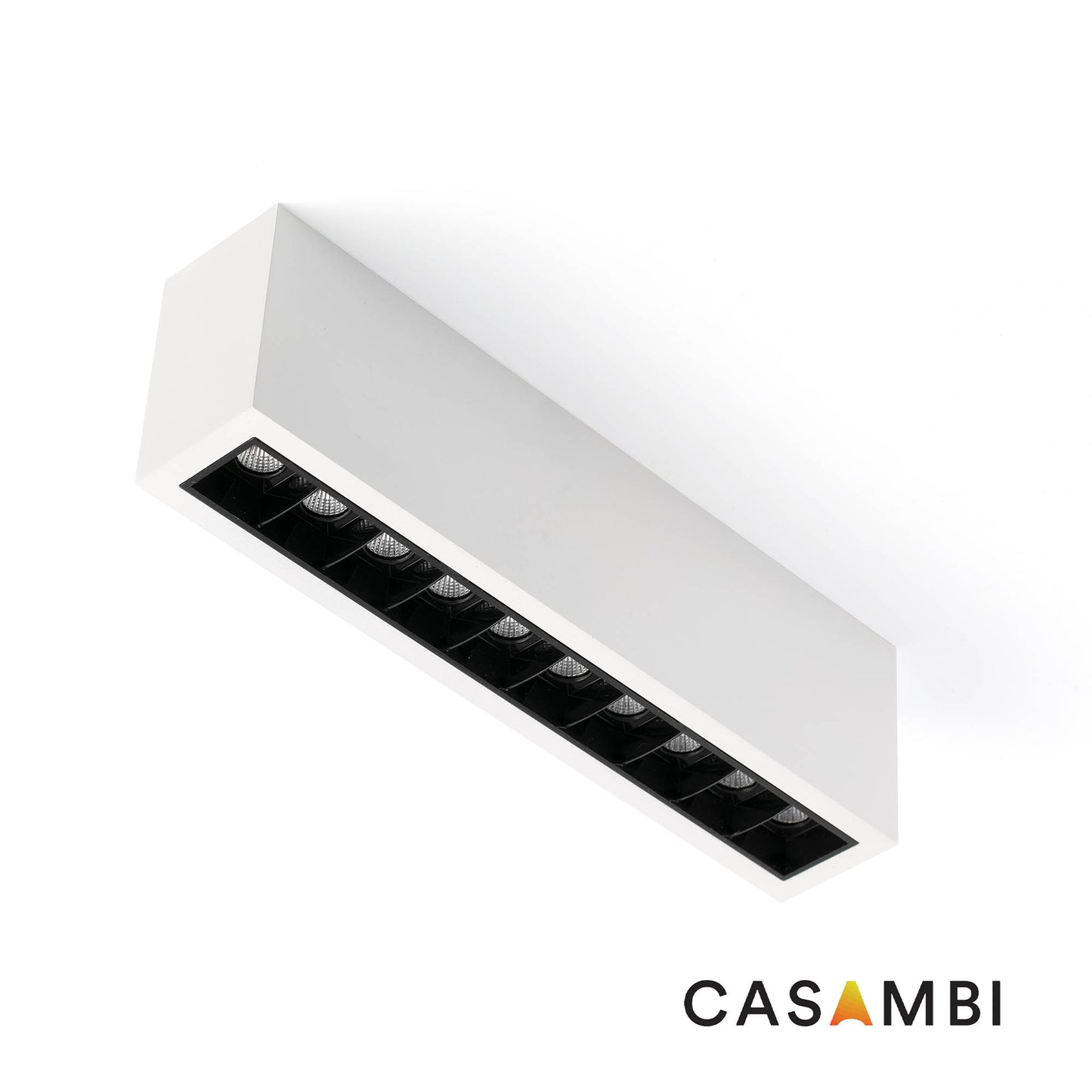 TROOP Superficie 10x2W valge-must 15° 3000K CRI90 Casambi