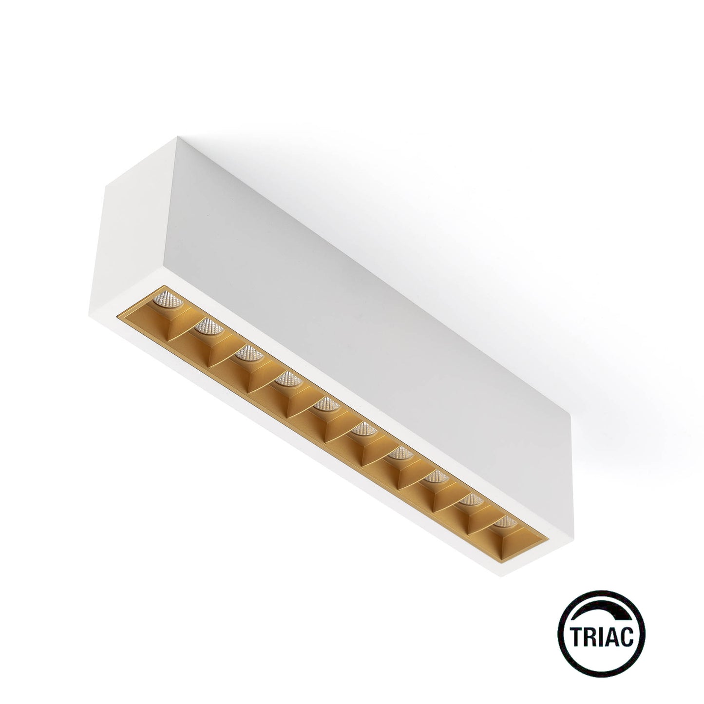 TROOP Superficie 10x2W white-gold 36° 4000K CRI90 TRIAC