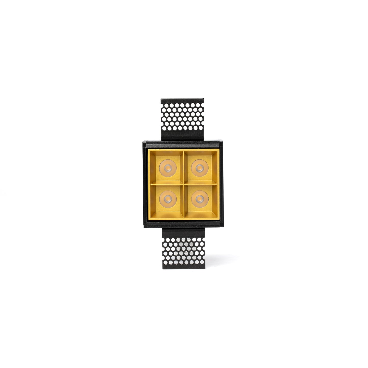 TROOP TRIMLESS Recessed gold 4x2W 48° 3000K CRI90