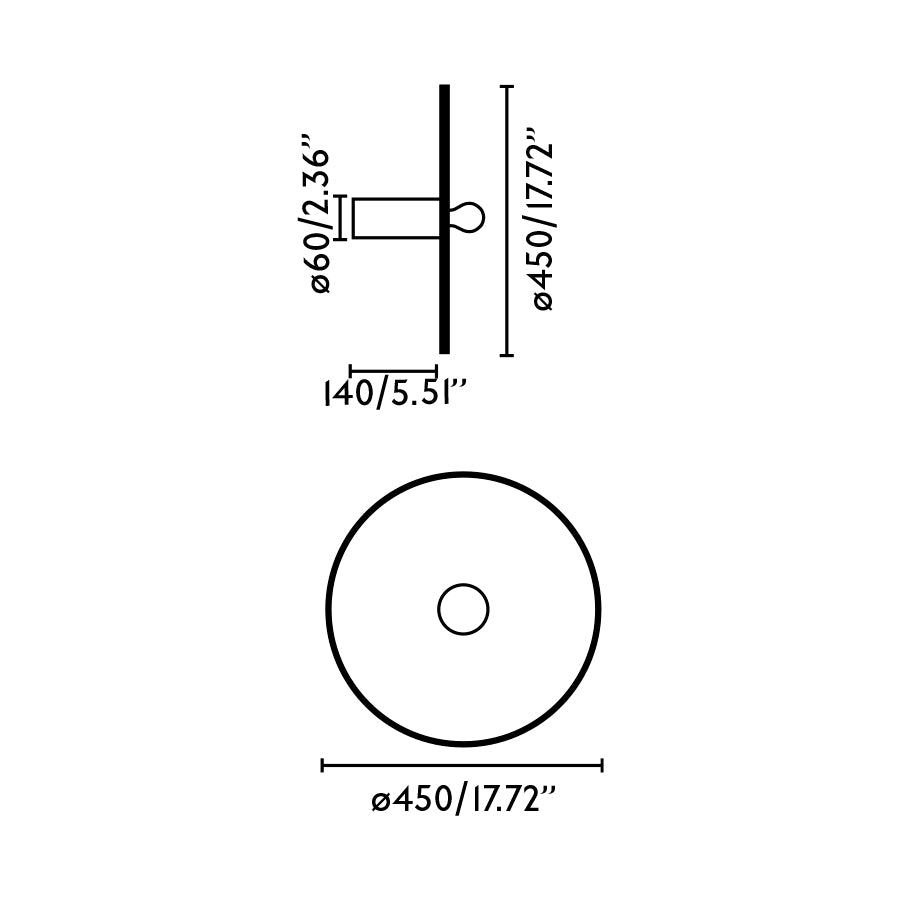 CONFETTI 450 H140 Seina-/laelamp recycmarmoreal