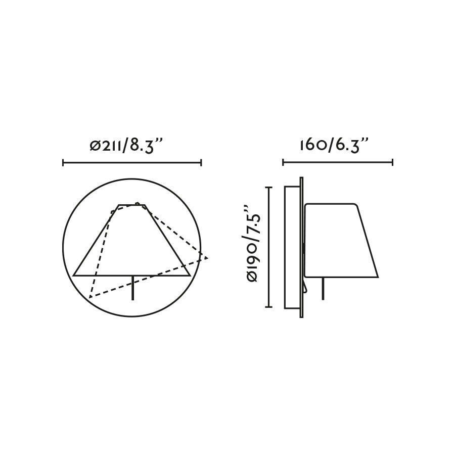 NOON White wall lamp