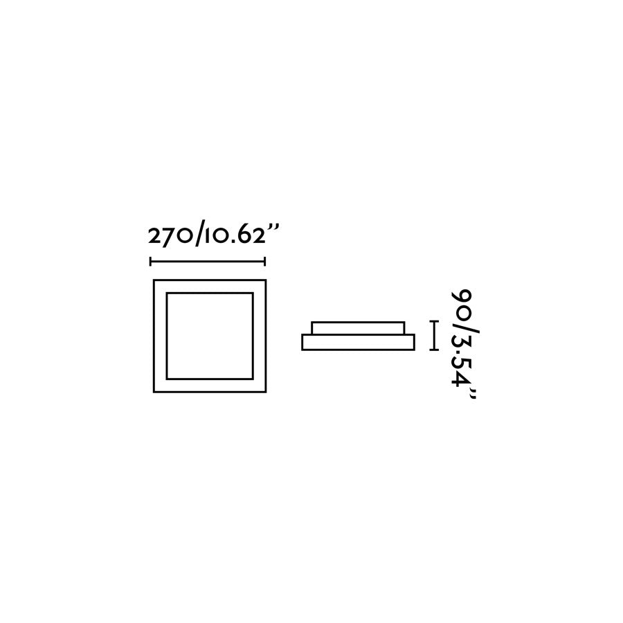 TOLA 270 Grey ceiling lamp