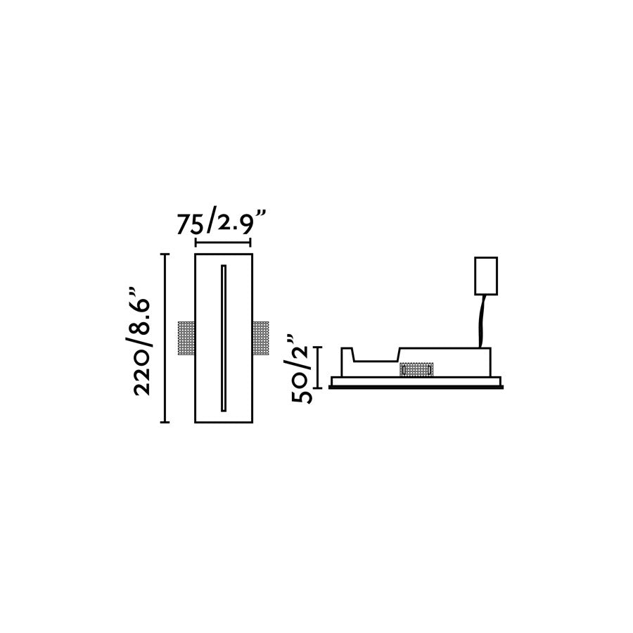 PLAS -2 EMPOTRABLE BLANCO HIGH POWER LED 1W 3000K