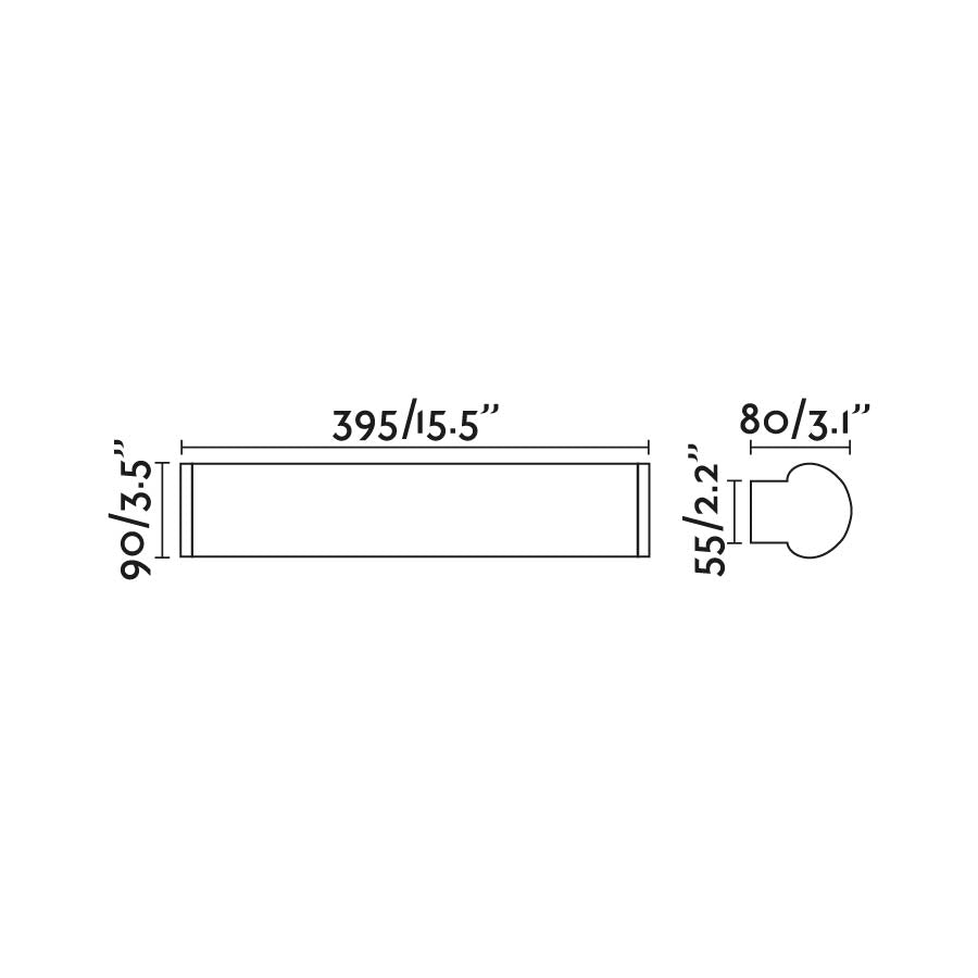 DANUBIO APLIQUE BRONCE LED 12W 2700K
