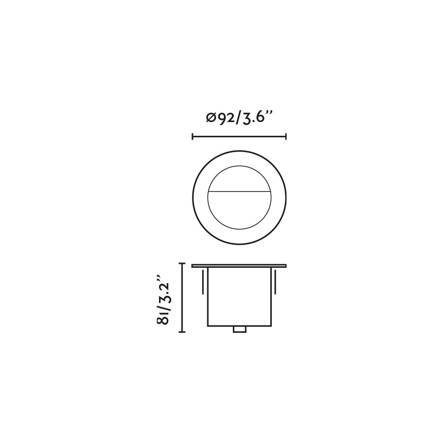 GRUND black anodized wallwasher 13W 3000K 24V