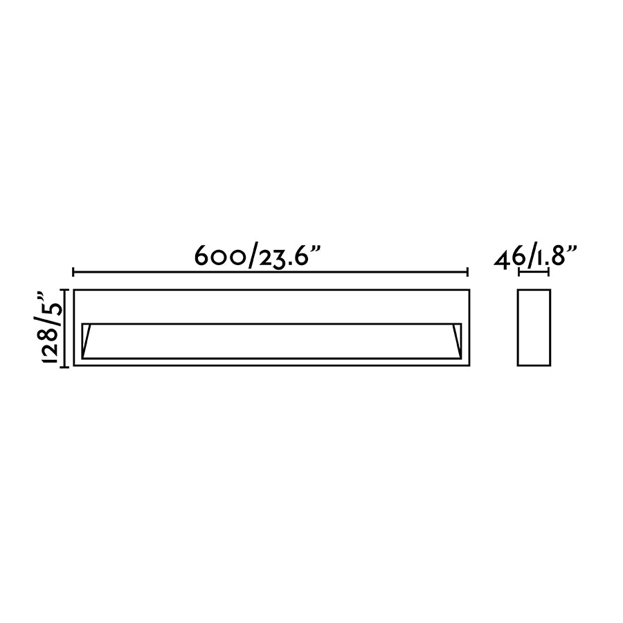GRADA-3 APLIQUE GRIS OSCURO LED 12W 3000K