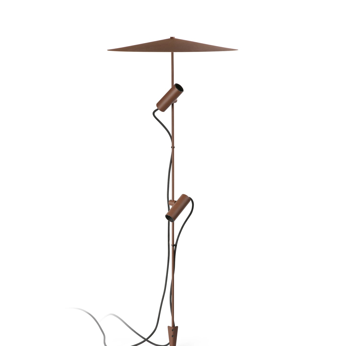 CLAP 1030 rusty brown spike 2x6W 3000K 38° with plate L 24V