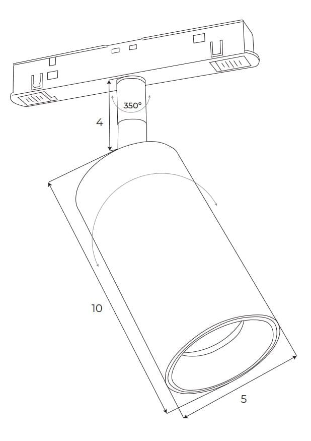 Maxlight M0009D magnetreflektor 9,4W Dali