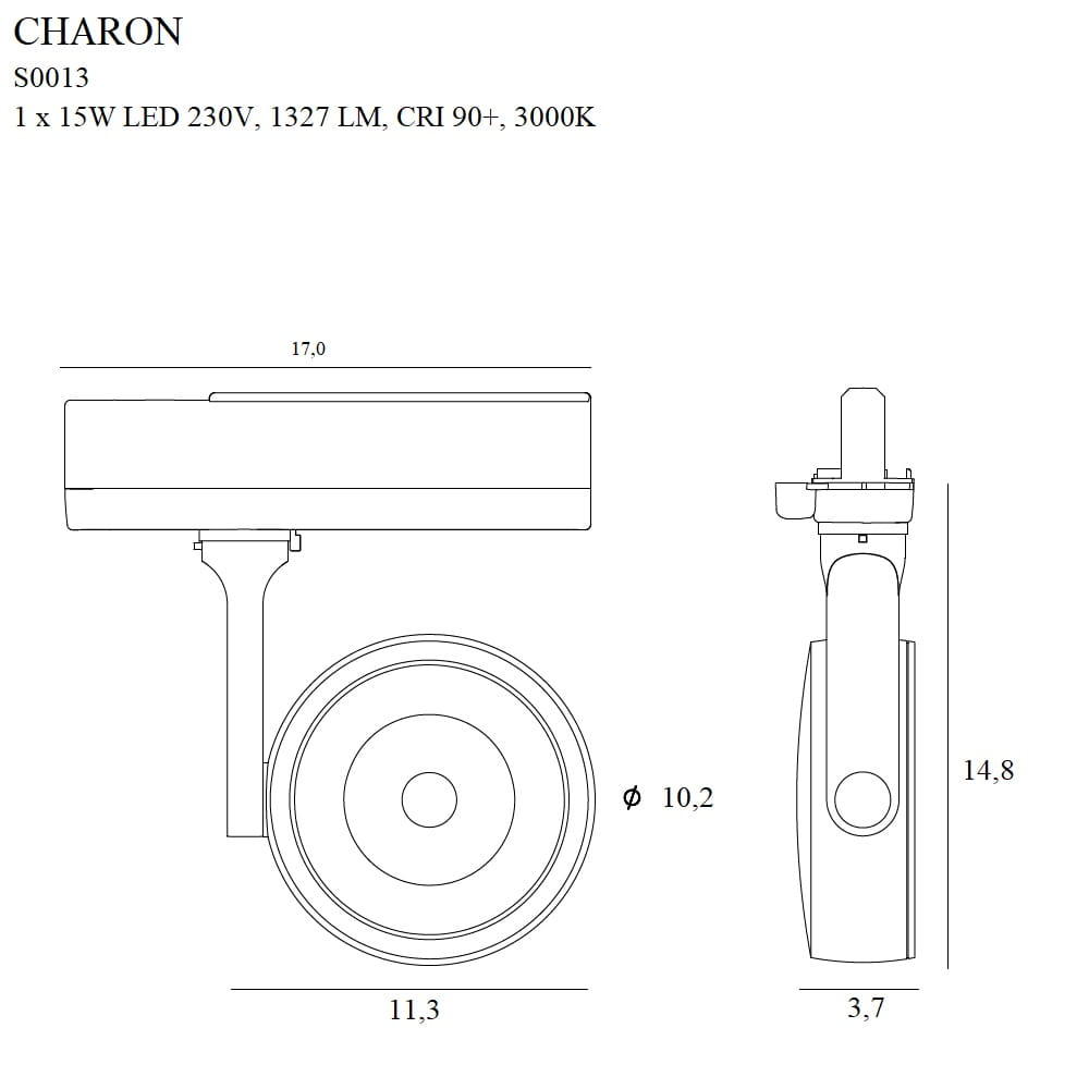 Maxlight S0007 Linear - Lamp for 3F track