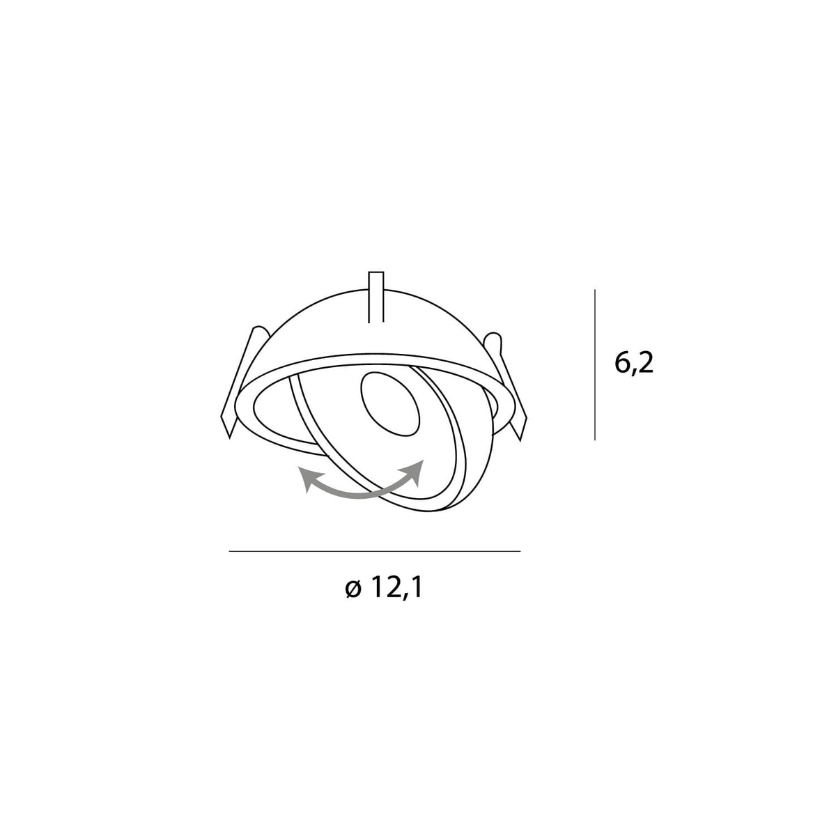 Maxlight H0139 Upotettava Vector-valaisin 10 W