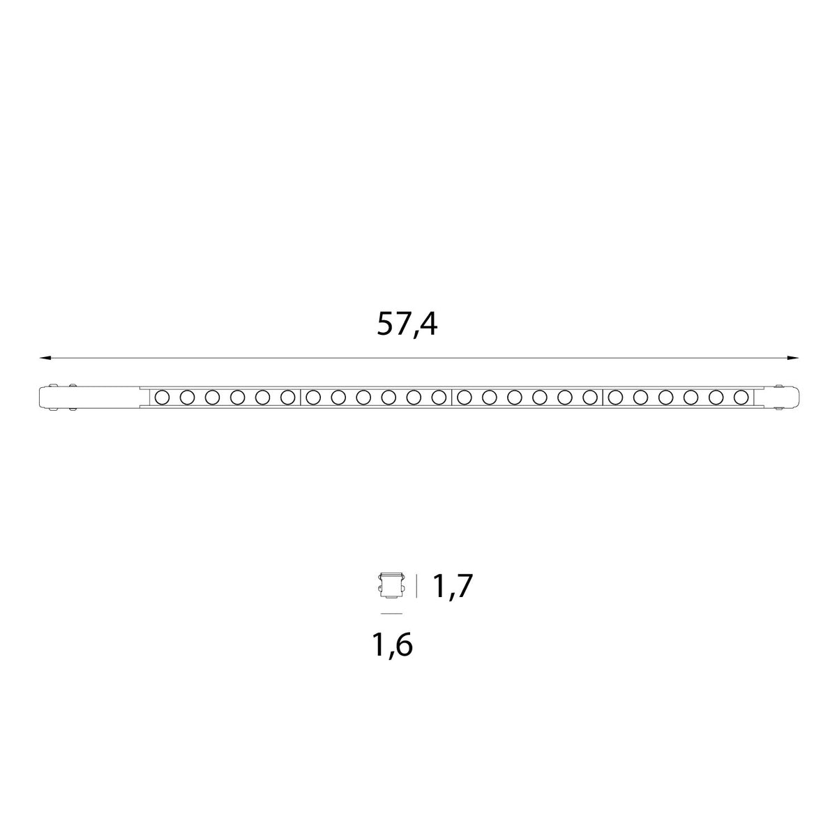 Maxlight M0055Z Magnetisches Flat Grid 61cm Zigbee