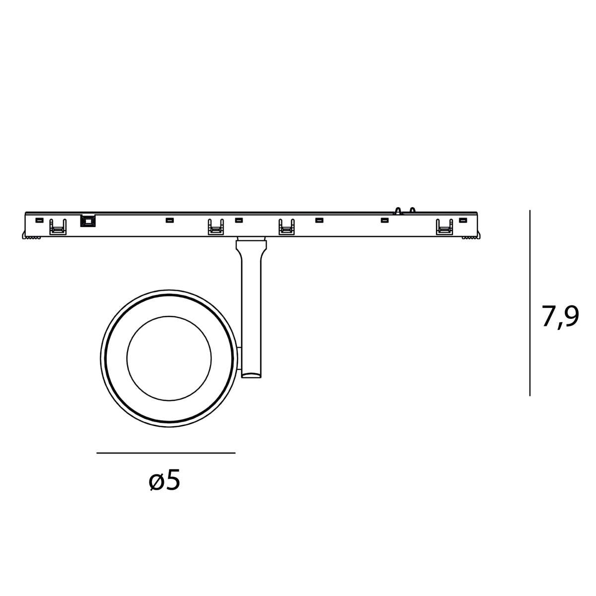 MAXLIGHT N0010N Micro11 Faretto 5W On/Off