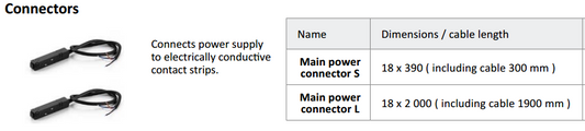 Main Power Connector for Magnetic Track Lighting