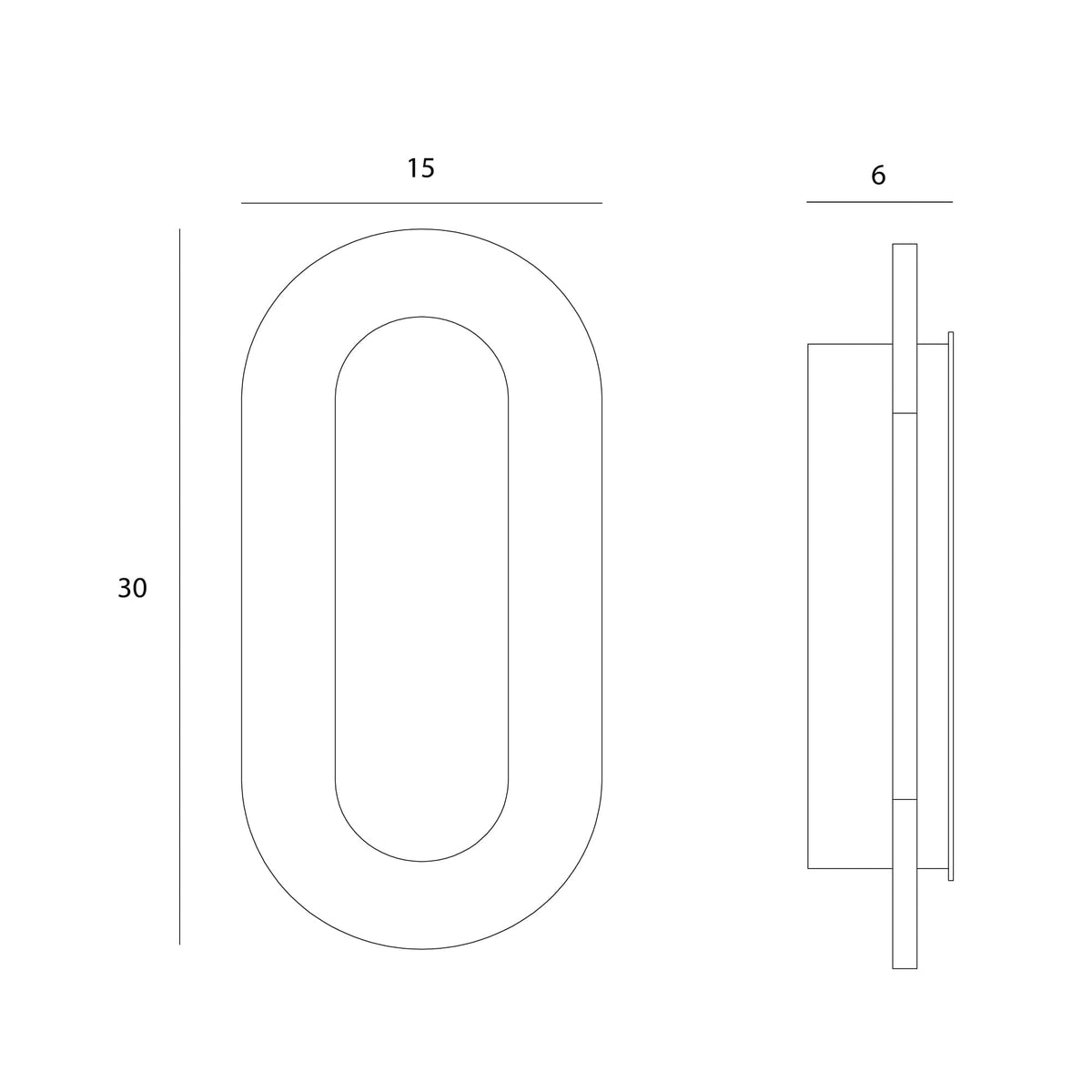 Maxlight W0393 Travertino Oval 10w