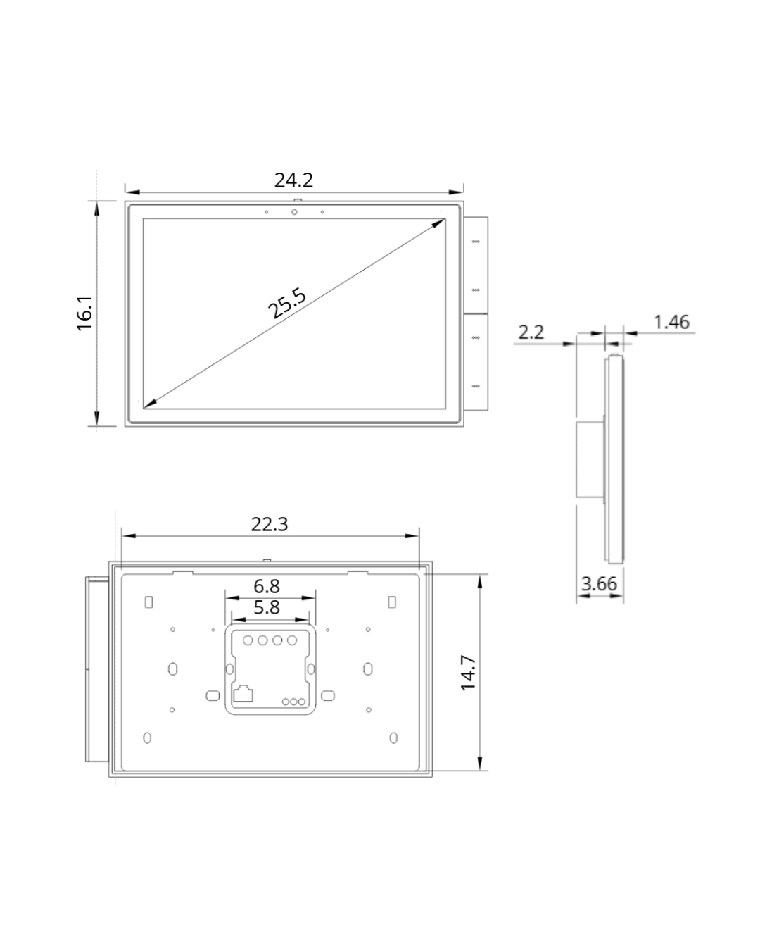 Maxlight MA0035 Panneau de commande magnétique Zigbee/Tuya