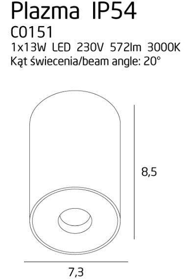Maxlight C0151 Plazma IP54