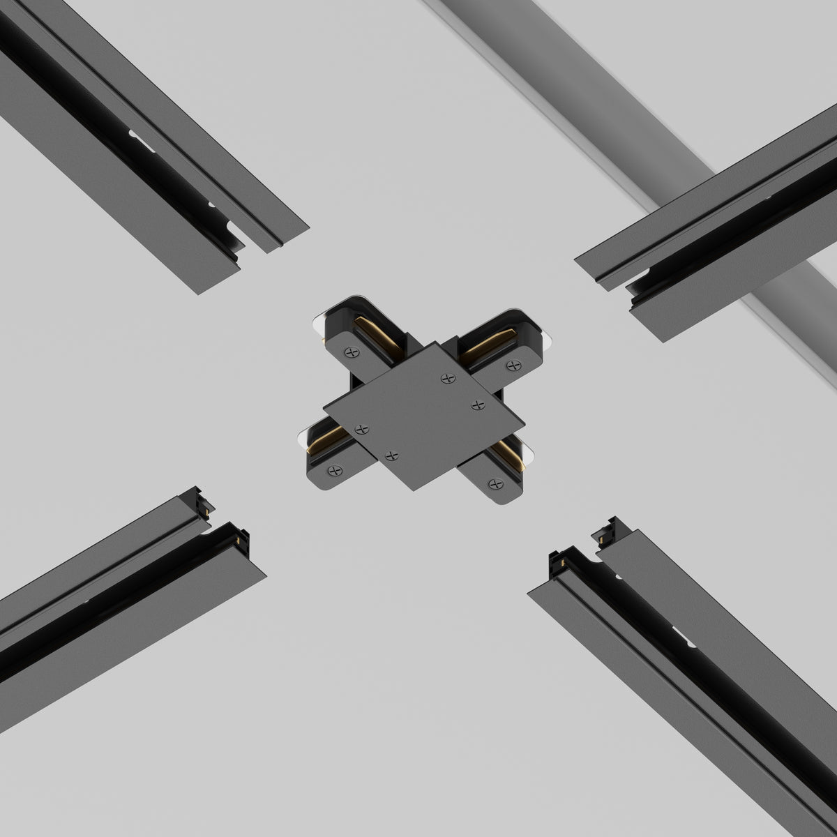 X-förmiger Unity-Stecker Schwarz