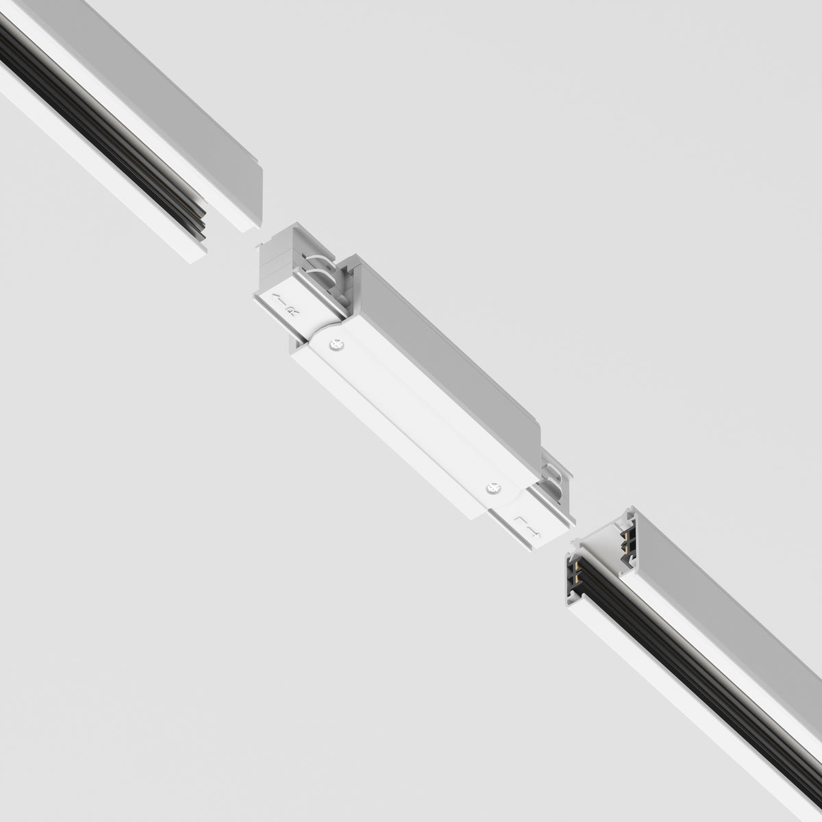 TRA005C-31W Straight Connector Trinity White