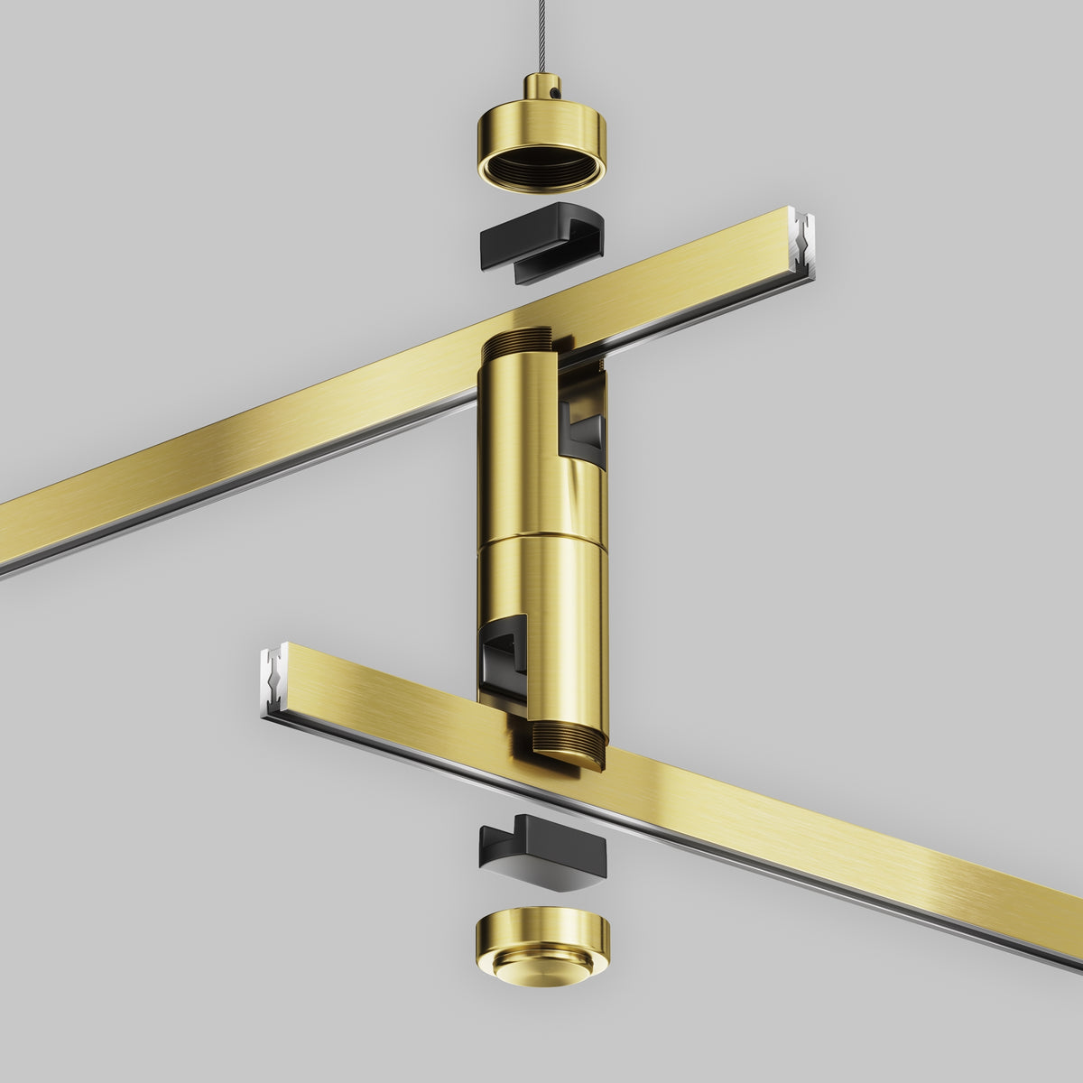 Double rope suspension "Flarity" brass TRA157SW-D1-BS
